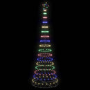 vidaXL LED Karácsonyi Fenyő Sokszínű 100.5 x 100.5 x 302.5 cm Fém