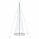 vidaXL LED Karácsonyi Fenyő Hideg fehér 138.5 x 138.5 x 399 cm Fém