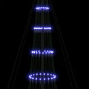 vidaXL LED Karácsonyi Fenyő 450 LED-del Kék 138.5 x 138.5 x 399 cm Fém