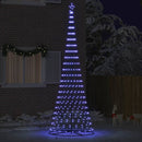 vidaXL LED Karácsonyi Fenyő 450 LED-del Kék 138.5 x 138.5 x 399 cm Fém