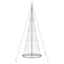 vidaXL LED Karácsonyi Fenyő Sokszínű 138.5 x 138.5 x 399 cm Fém