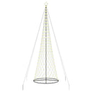 vidaXL LED Karácsonyi Fenyő 555 LED-del Meleg fehér 500 cm Fém
