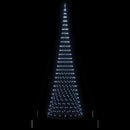 vidaXL LED Karácsonyi Fenyő Hideg fehér 160 x 160 x 500 cm Fém