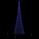 vidaXL LED Karácsonyi Fenyő 550 LED-del Kék 160 x 160 x 500 cm Fém