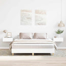 vidaXL Ágykeret 2 pcs Fehér 152 x 203 cm Faanyag