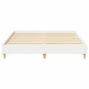 vidaXL Ágykeret 2 pcs Fehér 152 x 203 cm Faanyag