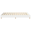 vidaXL Ágykeret 2 pcs Fehér 152 x 203 cm Faanyag