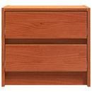 vidaXL Éjjeliszekrények Faggyú barna 40 x 30.5 x 35.5 cm Fenyőfa