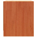 vidaXL Éjjeliszekrények Faggyú barna 40 x 30.5 x 35.5 cm Fenyőfa