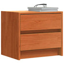 vidaXL Éjjeliszekrények 2 pcs Faggyú barna 40 x 30.5 x 35.5 cm Fenyőfa