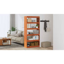 vidaXL Könyvespolc Faggyú barna 80 x 30 x 167,5 cm Tömör fenyőfa