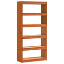 vidaXL Könyvespolc Faggyú barna 80 x 30 x 167,5 cm Tömör fenyőfa