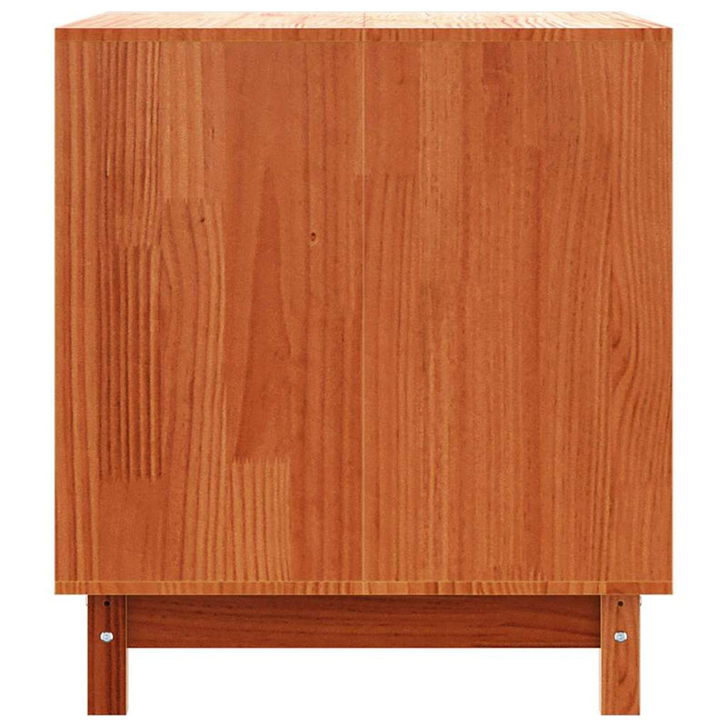 vidaXL Kutyaház tárolóval Faggyú barna 90 x 60 x 67 cm Tömör fenyőfa