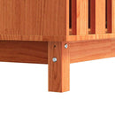 vidaXL Kutyaház tárolóval Faggyú barna 100 x 70 x 70 cm Tömör fenyőfa