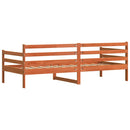 vidaXL Nappali ágy fejtámlával Faggyú barna Tömör fenyőfa