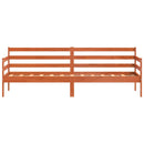 vidaXL Nappali ágy fejtámlával Faggyú barna Tömör fenyőfa