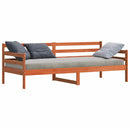 vidaXL Nappali ágy fejtámlával Faggyú barna Tömör fenyőfa