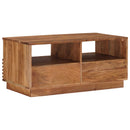 vidaXL Kézzel Készült Kávéasztal Teak barna 85 x 45,5 x 40 cm