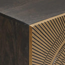 vidaXL Széf Bronz 53,5 x 30 x 70 cm Tömör Mangófa és Műszaki Fa