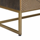 vidaXL Széf Bronz 53,5 x 30 x 70 cm Tömör Mangófa és Műszaki Fa