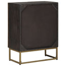 vidaXL Széf Bronz 53,5 x 30 x 70 cm Tömör Mangófa és Műszaki Fa