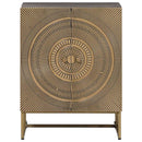 vidaXL Széf Bronz 53,5 x 30 x 70 cm Tömör Mangófa és Műszaki Fa