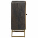 vidaXL Széf Bronz 53,5 x 30 x 70 cm Tömör Mangófa és Műszaki Fa