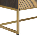 vidaXL Széf Bronz 105 x 30 x 70 cm Tömör Mangófa és Műszaki Fa