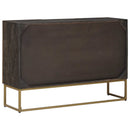vidaXL Széf Bronz 105 x 30 x 70 cm Tömör Mangófa és Műszaki Fa