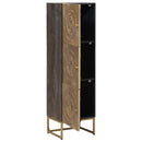 vidaXL Magasfiú Bronz 35 x 30 x 120 cm Tömör Mangófa és Műszaki Fa