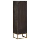 vidaXL Magasfiú Bronz 35 x 30 x 120 cm Tömör Mangófa és Műszaki Fa