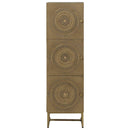 vidaXL Magasfiú Bronz 35 x 30 x 120 cm Tömör Mangófa és Műszaki Fa