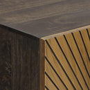 vidaXL Magasfiú Bronz 53,5 x 30 x 95 cm Tömör Mangófa és Műszaki Fa