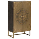 vidaXL Magasfiú Bronz 53,5 x 30 x 95 cm Tömör Mangófa és Műszaki Fa
