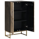 vidaXL Magasfiú Bronz 53,5 x 30 x 95 cm Tömör Mangófa és Műszaki Fa