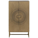 vidaXL Magasfiú Bronz 53,5 x 30 x 95 cm Tömör Mangófa és Műszaki Fa