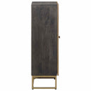 vidaXL Magasfiú Bronz 53,5 x 30 x 95 cm Tömör Mangófa és Műszaki Fa
