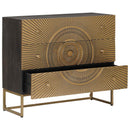 vidaXL Fiókos szekrény fiókkal Bronz 75 x 30 x 65 cm