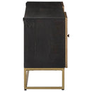 vidaXL TV szekrény Bronz 105 x 30 x 50 cm Tömör Mangófa és Műszaki Fa
