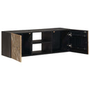 vidaXL TV szekrény Bronz 105 x 30 x 35 cm Tömör Mangófa és Műszaki Fa