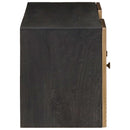 vidaXL TV szekrény Bronz 105 x 30 x 35 cm Tömör Mangófa és Műszaki Fa