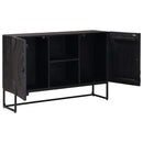 vidaXL Széf Fekete 105 x 30 x 68 cm Tömör Mangófa és Műszaki Fa