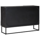 vidaXL Széf Fekete 105 x 30 x 68 cm Tömör Mangófa és Műszaki Fa