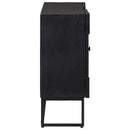 vidaXL Széf Fekete 105 x 30 x 68 cm Tömör Mangófa és Műszaki Fa