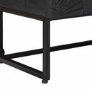 vidaXL Magasfiú Fekete 35 x 30 x 120 cm Tömör Mangófa és Műszaki Fa