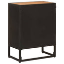 vidaXL Széf 53 x 30 x 70 cm Tömör Mangófa és Műszaki Fa