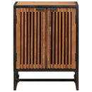 vidaXL Széf 53 x 30 x 70 cm Tömör Mangófa és Műszaki Fa