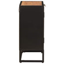 vidaXL Széf 53 x 30 x 70 cm Tömör Mangófa és Műszaki Fa