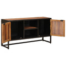 vidaXL Széf 105 x 30 x 55 cm Tömör Mangófa és Műszaki Fa