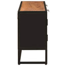 vidaXL Széf 105 x 30 x 55 cm Tömör Mangófa és Műszaki Fa